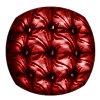 Burgundy Button Pillow