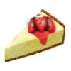 Slice of Strawberry Cheesecake