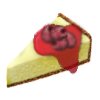 Slice of Raspberry Cheesecake