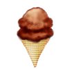 2 Dip Chocolate Ice Cream Cone