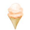 Double Dip Orange Sherbet Cone