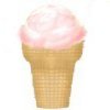 Single Dip Strawberry Ice Cream on a Cake Cone