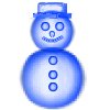 Blueberry Gummy Snowman