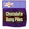 Candy Emporium Chocolate Dung Piles are not real dung, but chocolate candy shaped like a pile of poo.