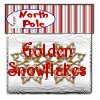 North Pole Golden Snowflakes, are they really edible gold?  Well up at the North Pole anything could be possible.