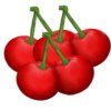 Six Red Cherries