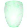 Green Etched Glass Vase