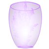 Purple Etched Glass Vase