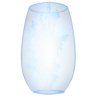 Blue Etched Tower Vase