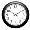 Round Black Wall Clock