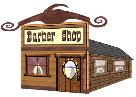 Barber Shop ©2009 Martha K. Miller