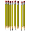 8 Used Yellow Pencils